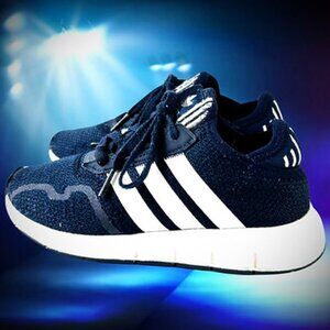 Adidas Blue Swift Run Sneakers SZ 3